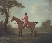 John Nost Sartorius A Huntsman in a Wooded Landscape oil on canvas